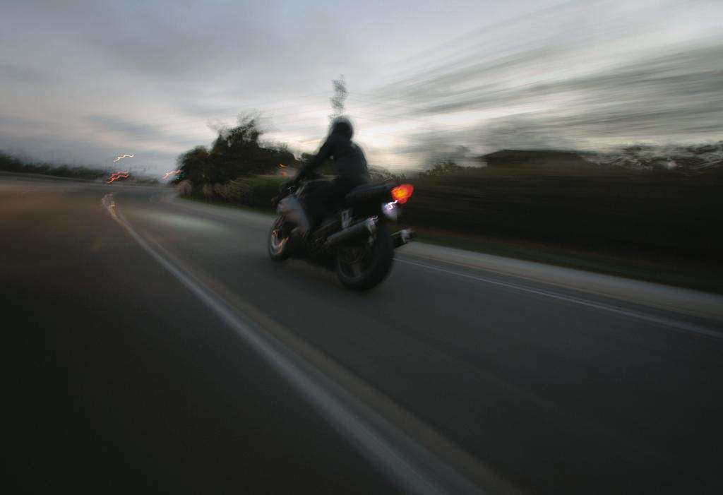 Motorcycle motion blur