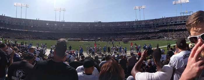 Oakland Raiders game panorama