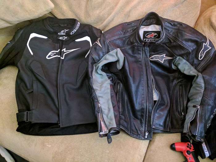 Alpinestars jackets new and old
