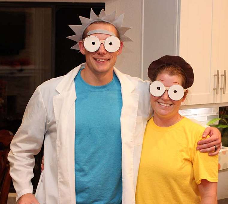 Costume Halloween Rick and Morty