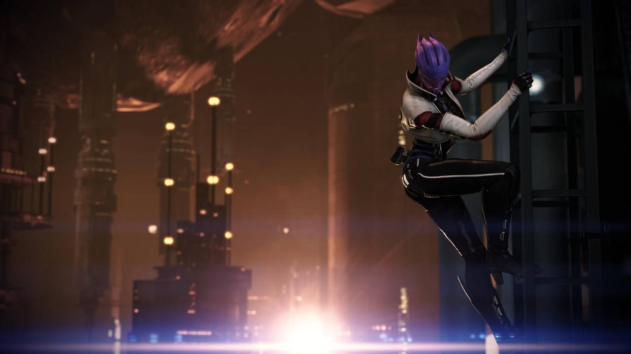 Mass Effect 3 Legendary Omega DLC Aria ladder climbing