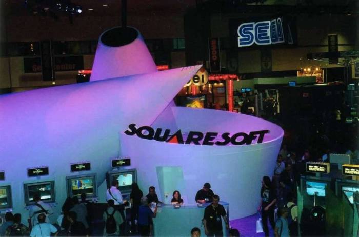E3 2002 Squaresoft booth Los Angeles video games