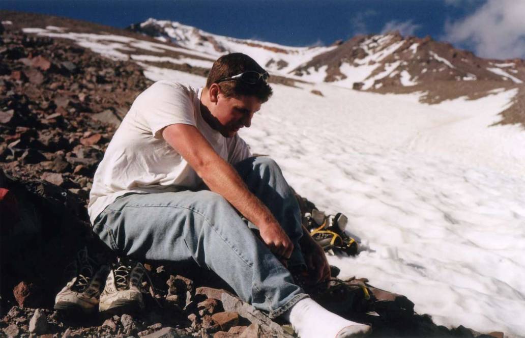 Mount Shasta Lake Helen boots crampons mountaineering