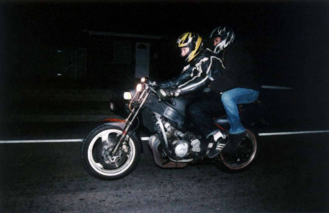 Motorcycle rat bike night