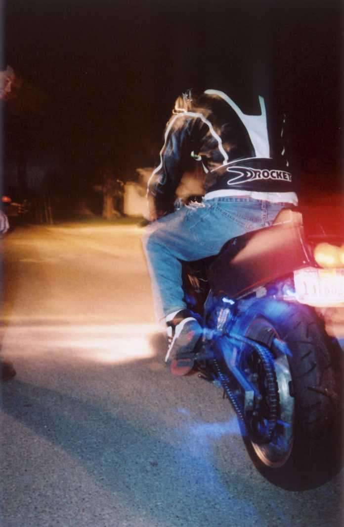 Motorcycle rat bike night