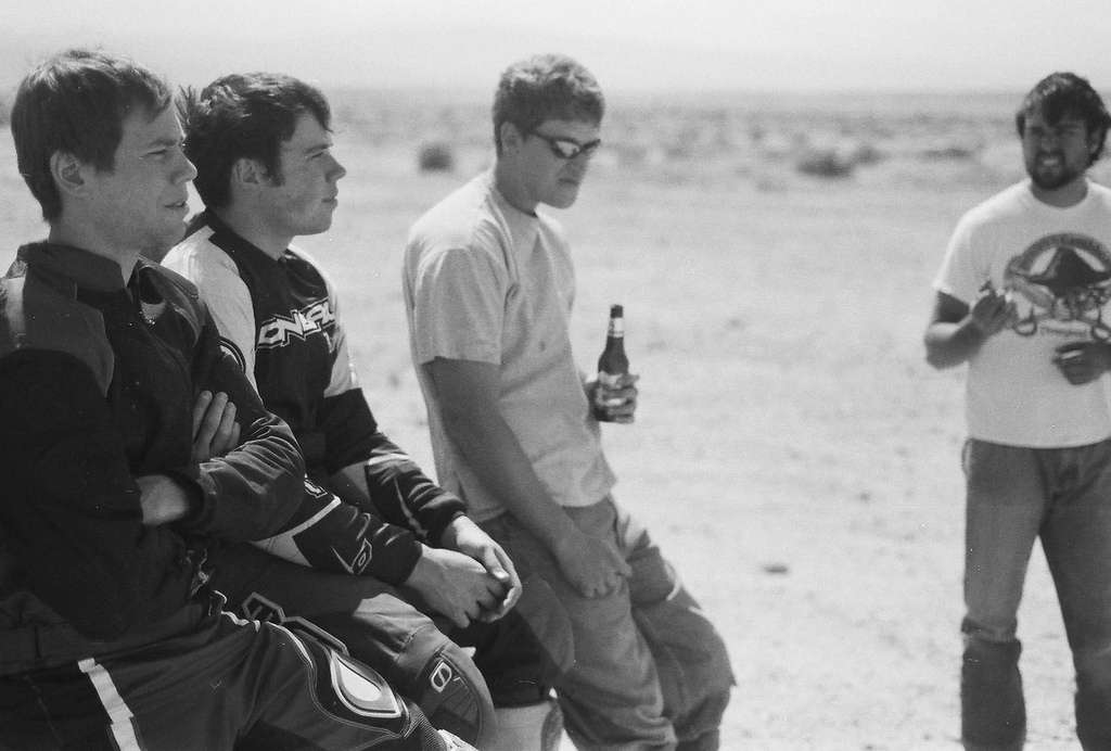 Dirt bike plaster city San Diego film photography tailgating beers