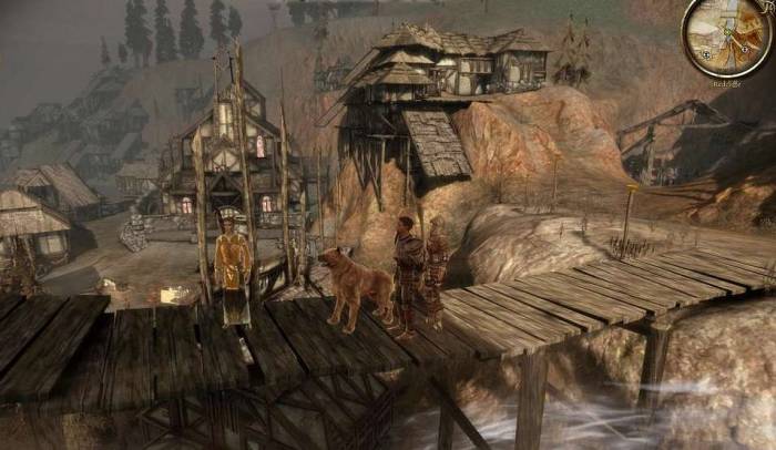 Dragon Age Origins screenshot town village Redcliffe