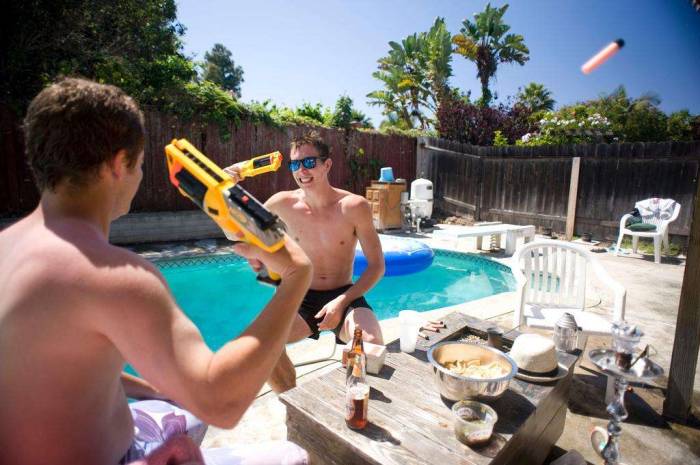 Pool party nerf Russian roulette