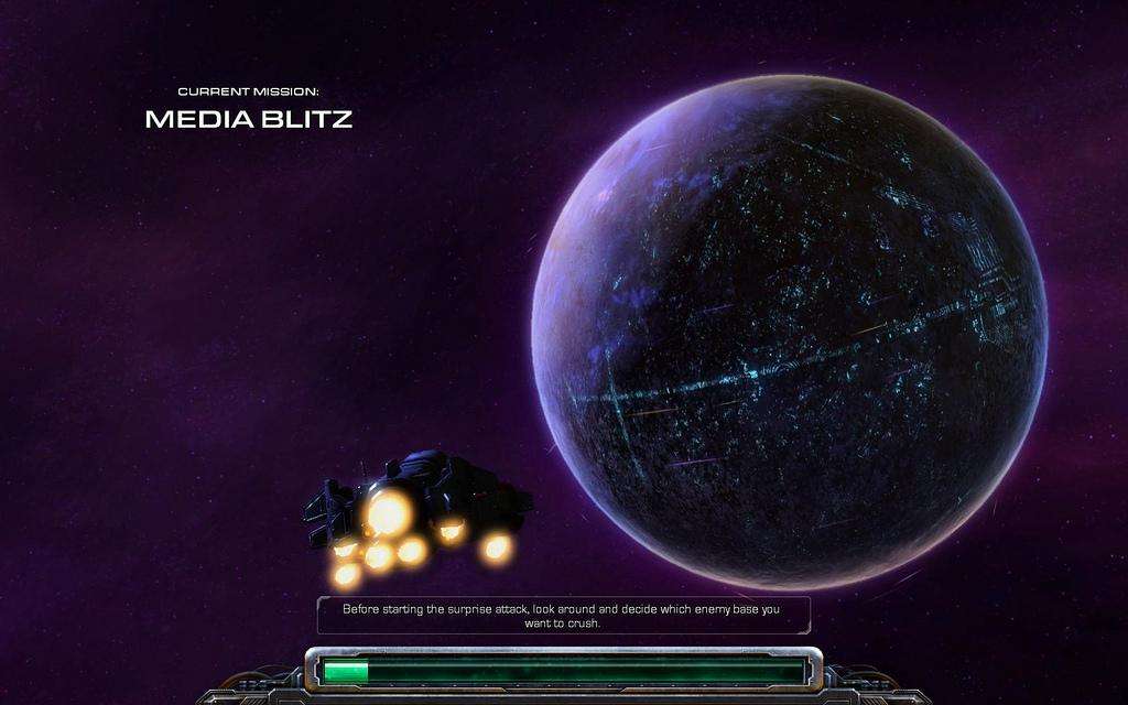 Starcraft II media blitz load screen