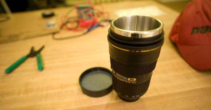 Nikon lens coffee mug