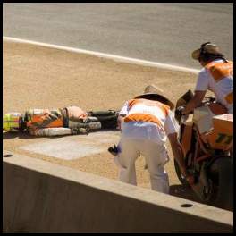 thumbnail 2011 MotoGP Grand Prix Laguna Seca bad crash stewards
