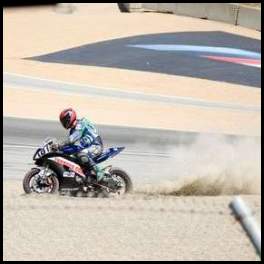 thumbnail 2011 MotoGP Grand Prix Laguna Seca turn 2 kicking gravel