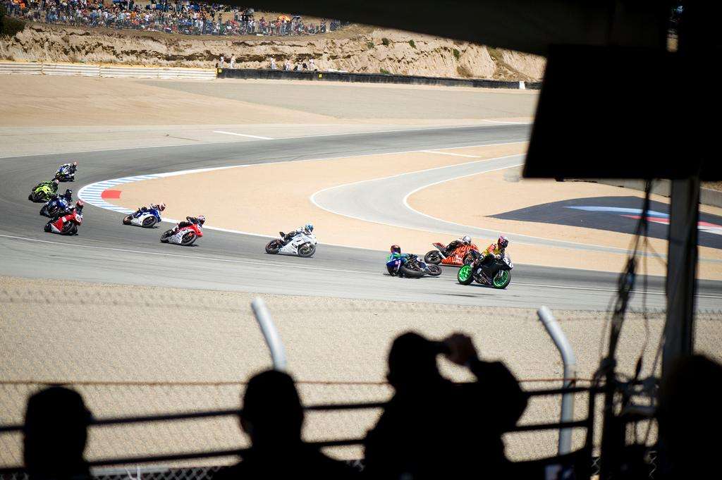 2011 MotoGP Grand Prix Laguna Seca turn 2 wide