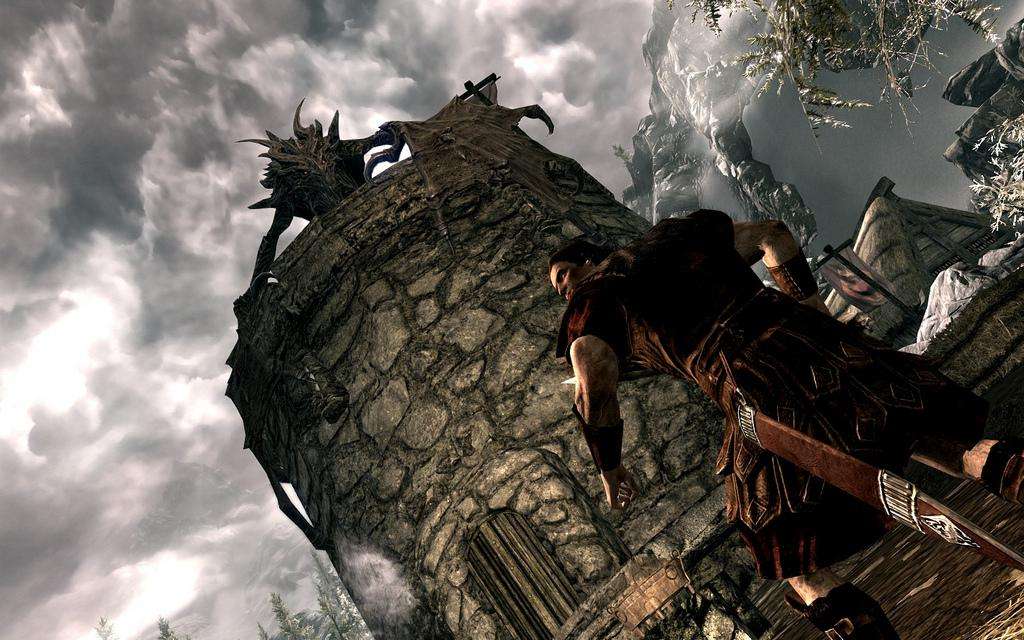 Skyrim opening scene dragon tower