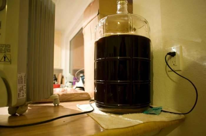 Homebrew heater setup carboy