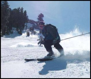 Tahoe ski turn