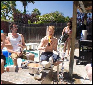 Pool party nerf gun hookah