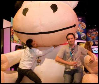 E3 2012 inflatable cow