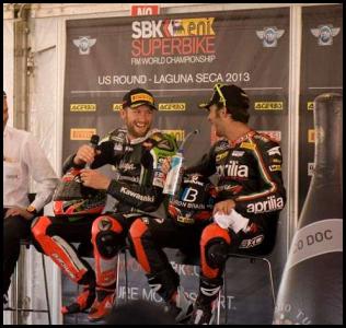 World Superbike Laguna Seca California 2013 post race interview