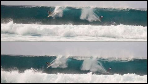Oahu Pipeline Pro 2014 Hawaii north shore polyptych