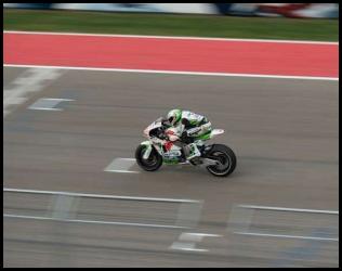 2014 MotoGP Austin Texas Barbera front straight panned