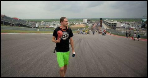 2014 MotoGP Austin Texas turn 1 track walk