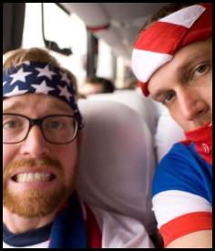 American Outlaws Brazil 2014 Natal bus fans