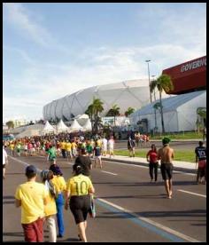 American Outlaws Brazil 2014 USA Portugal Manaus stadium walk