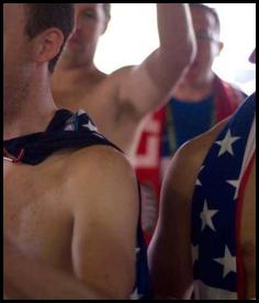 American Outlaws Brazil 2014 Recife USA Germany preparty paint