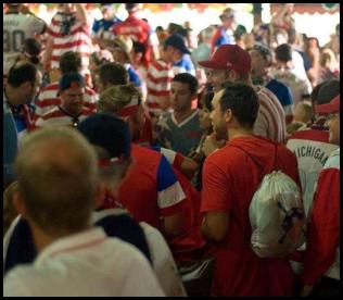 American Outlaws Brazil 2014 Recife USA Germany preparty crowd fans