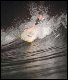 Night surf nightsurf Scripps Pier