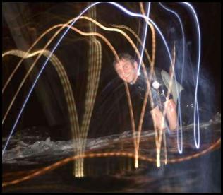 Night surf nightsurf Scripps Pier led lights