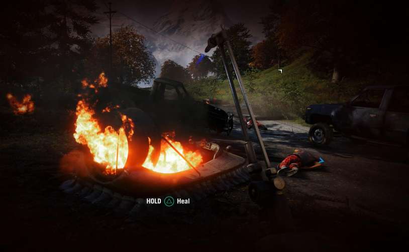 Far Cry 4 burning overcraft