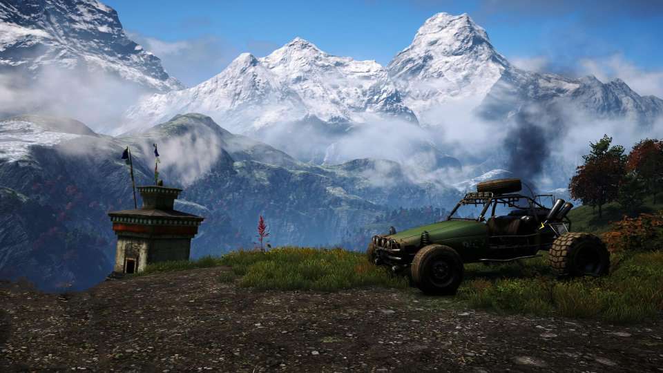 Far Cry 4 mountains buggy view