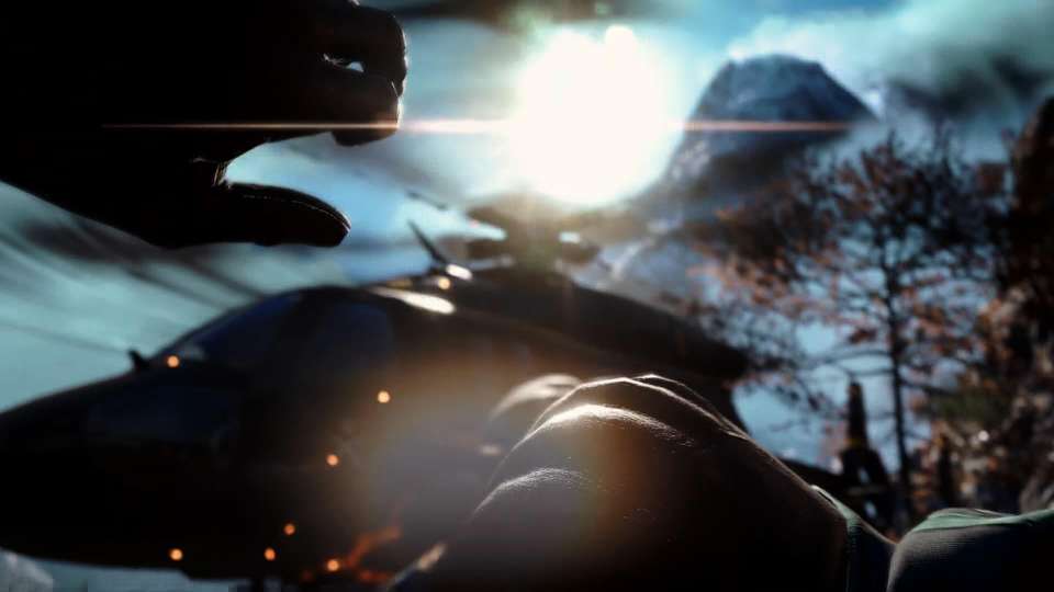Far Cry 4 helicopter lens flare blurry