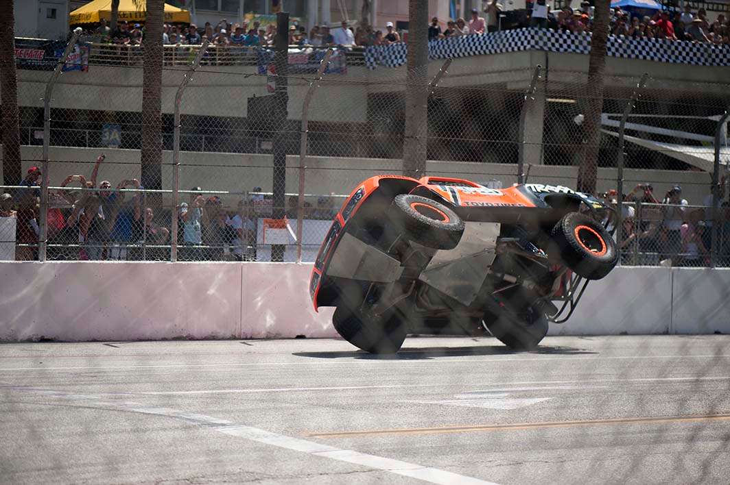 Long Beach Grand Prix 2015 trophy truck two wheels