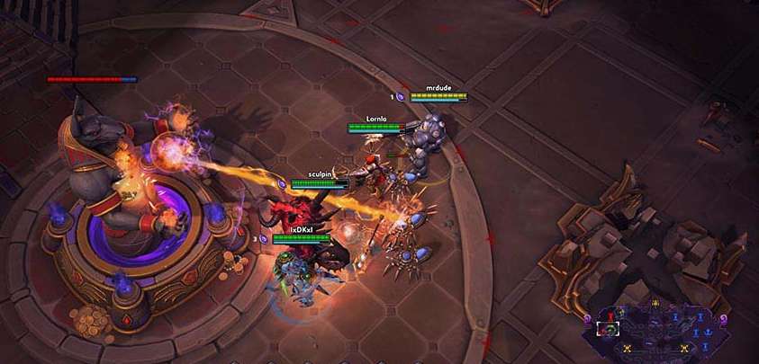 Heroes of the Storm core battle Anubis