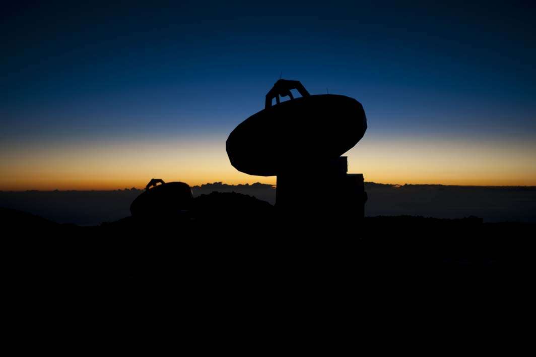 Hawaii big island Mauna Kea observatory sunset telescopes