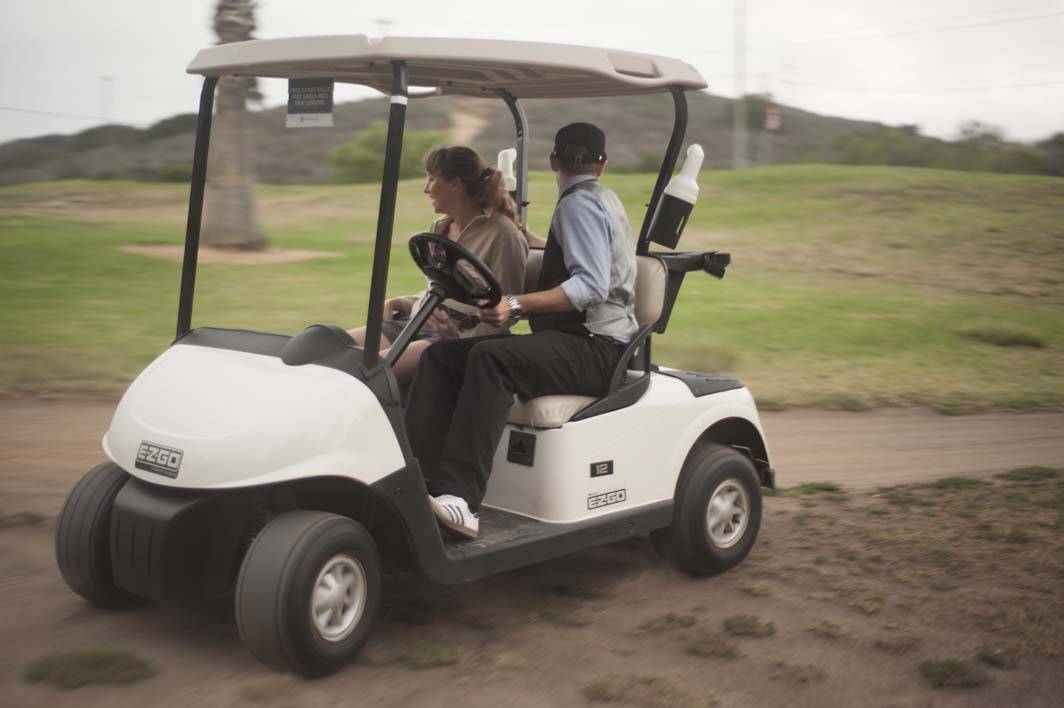 Golf cart reverse