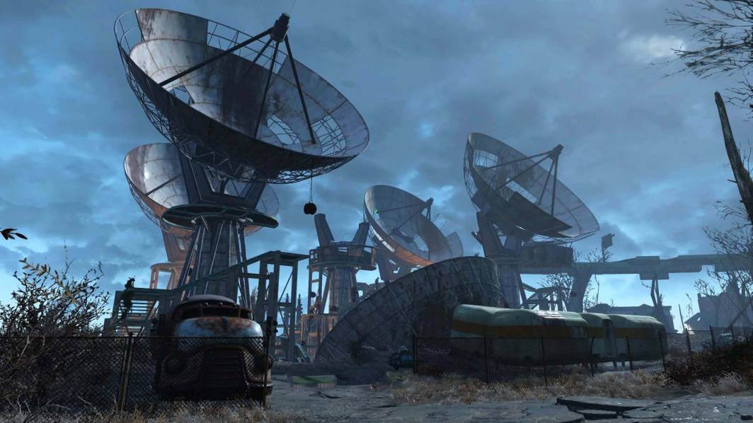 Fallout 4 satellite dish ruins