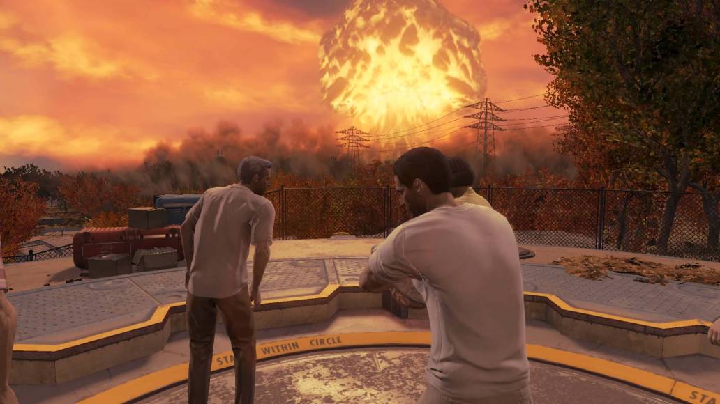 Fallout 4 prologue nuclear explosion vault