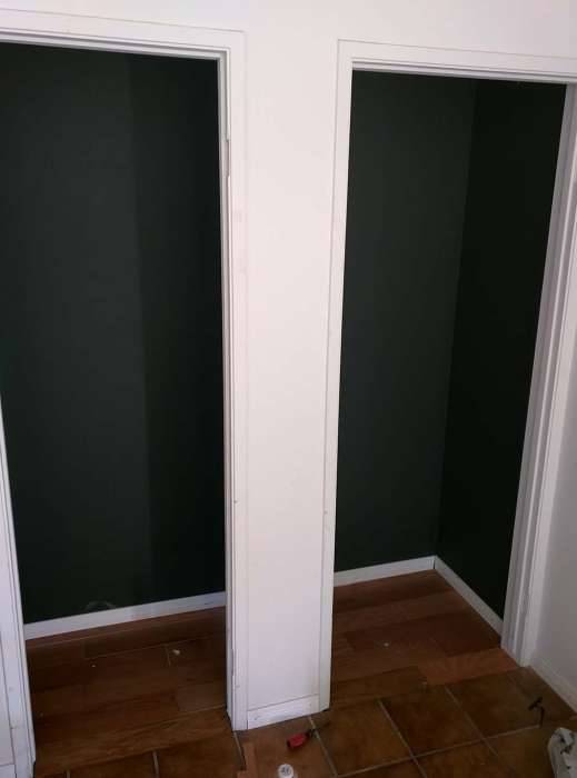 Closet painting flooring
