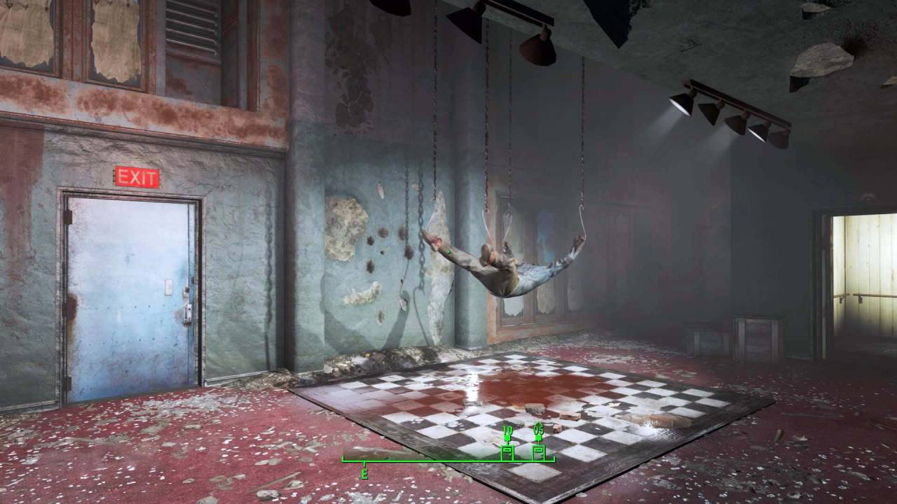 Fallout 4 dance floor meet hooks corpse
