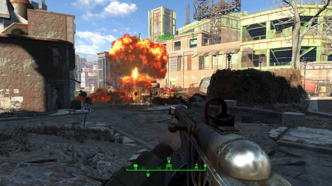 Fallout 4 diamond city explosion