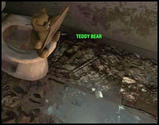 Fallout 4 teddy bear on toilet reading newspaper