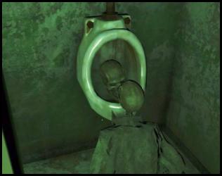 Fallout 4 skeleton kissing skull in urinal