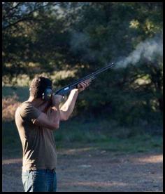 Clay pigeon shooting