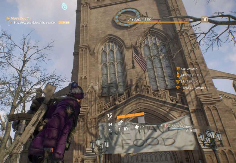 Tom Clancy The Division church we have food