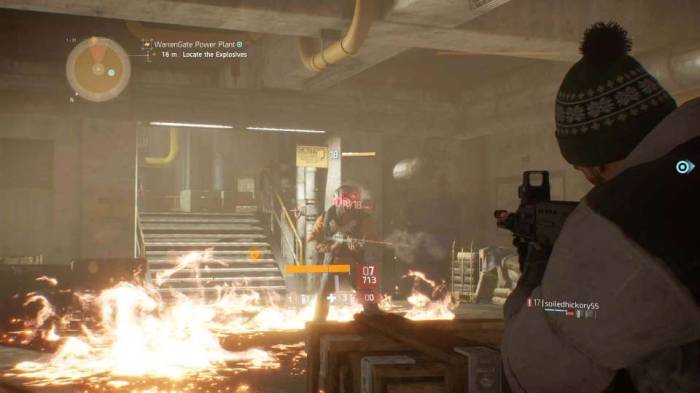 Tom Clancy The Division fire explosion
