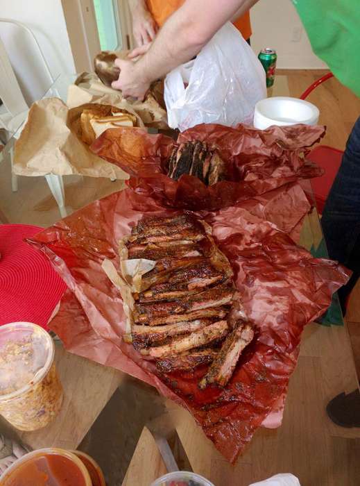 Austin Texas La Barbecue ribs